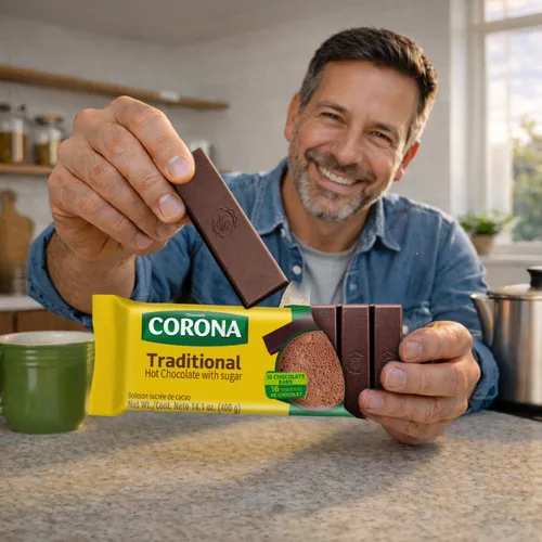 Vista 4 de Corona, Clavo de chocolate con canela, tabletas, 17.6 onzas por paquete, paquete de 3.
