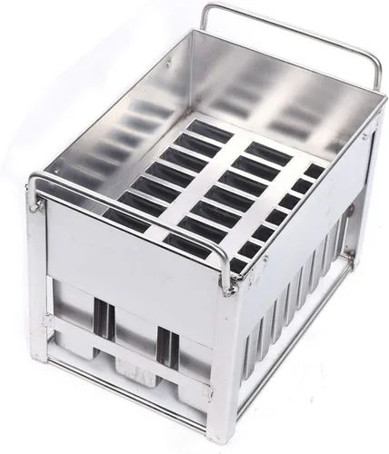 Vista 11 de 20 moldes de acero inoxidable para helados, molde comercial para hacer estallidos, molde de helado
