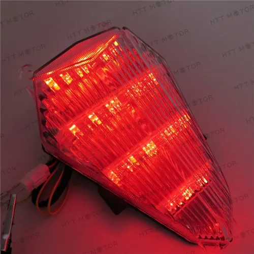 Vista 6 de MT046 - Luz trasera transparente compatible con Yzf R6 Yzf-R6 2006 2007 2008 2009 2010 2011 2012 2013