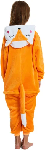 Vista 5 de ABENCA Pijama de forro polar para niños, diseño de zorro