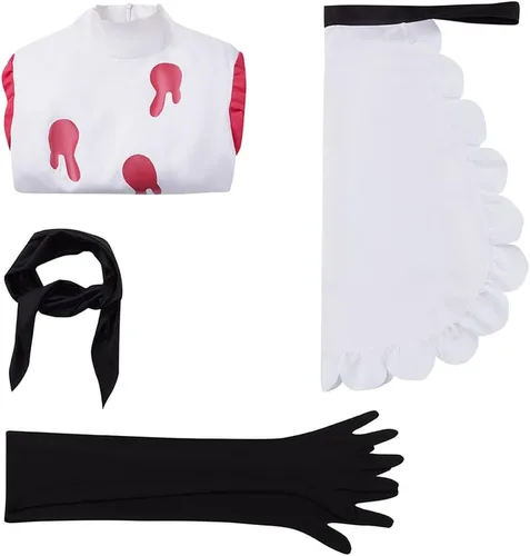 Vista 3 de Weixu Disfraz de anime Niffty para cosplay, disfraz de uniforme de Halloween, carnaval, fiesta