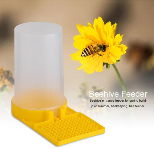 Vista 3 de Alimentador de abeja Entrada de miel Colmena Beber Bowl Apicultura Alimentador de agua Equipo de mantenimiento de abejas Herramienta de apicultor