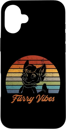 Vista 23 de iPhone 13 Pro Max Retro Furry Fandom Furry Vibes - Lindo estuche de traje OwO
