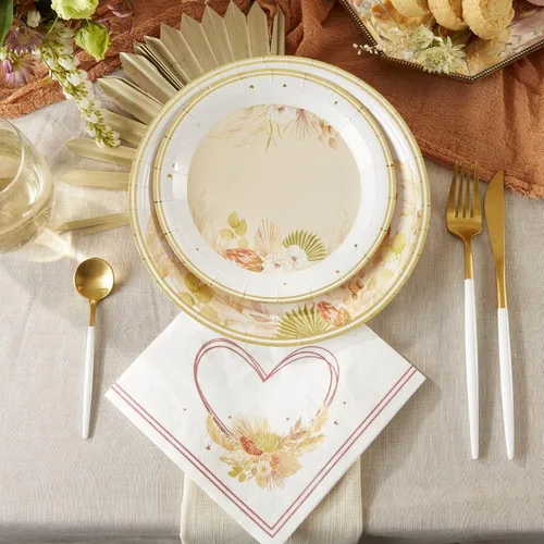 Vista 3 de Kate Aspen Servilletas de papel rústicas bohemias de 2 capas (juego de 30), servilletas decorativas gruesas, perfectas para bodas de otoño, brunch