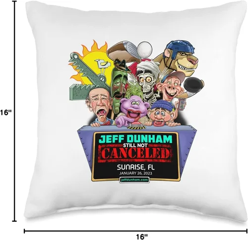 Vista 4 de JEFF DUNHAM Sunrise, FL (2023) - Almohada de 16 x 16 pulgadas, multicolor