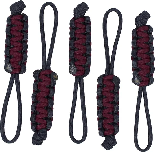 Vista 21 de BubbasGarageTv - Tiradores de cremallera de paracord grandes y resistentes (negro)