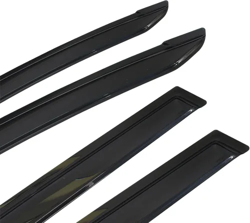 Vista 4 de IKON MOTORSPORTS - Visera de ventana compatible con Toyota RAV4 2013-2018, humo oscuro acrílico, 4 unidades, protección contra la lluvia, viento