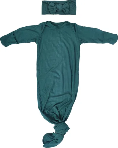 Vista 180 de Three Little Tots Vestido de corbata anudada para bebé recién nacido - Bebé