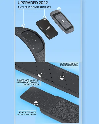 Vista 4 de Skywin VR Tracker Belt and Tracker Strap Bundle for HTC Vive System Tracker Pucks - Adjustable Belt and Hand Straps for Waist and Full-Body Tracking