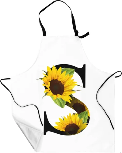 Vista 10 de Gkyygk Delantal para mujer con bolsillos, correa ajustable en el cuello y lazos en la cintura para cocinar, hornear, barbacoa, hombres y mujeres
