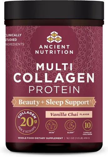 Vista 7 de Ancient Nutrition - Polvo de Proteína de Colágeno, Proteína Multicolágeno, Péptidos de Colágeno Hidrolizados para la Piel y las Uñas, Suplemento