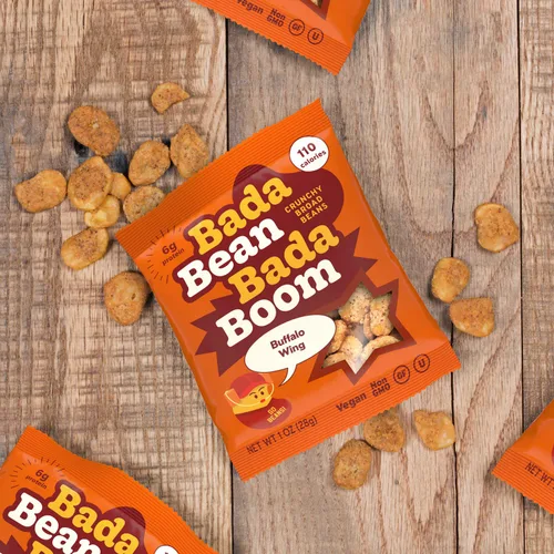 Vista 4 de Enlightened Bada Bean Bada Boom - Proteína a base de plantas, libre de gluten, vegana, crujientes y tostadas (habas), 110 calorías por porción