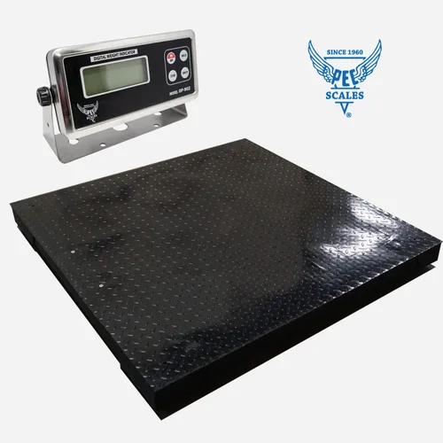 Vista 2 de Báscula de piso industrial resistente de almacén con indicador de pantalla digital (nuevo 40 * 40)