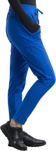 Vista 6 de Form CK095 - Pantalones médicos para mujer, tejido elástico con cordón, Real