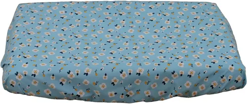 Vista 7 de Funda de plástico elástica impermeable para cama de perro, color gris azulado, 20 x 15 pulgadas