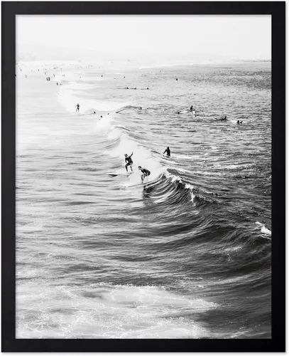 Vista 77 de Poster Master Póster clásico costero, impresión acuática vintage, regalo para artistas, amigos, atrapa las olas, surfistas en el mar, playa, costa