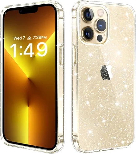 Vista 9 de JJGoo Funda transparente compatible con iPhone 13 Pro Max, transparente, suave, a prueba de golpes, delgada funda protectora para teléfono