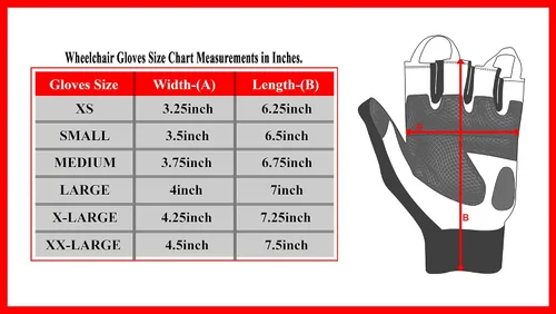 Vista 2 de Wheelchair Gloves Mobility Disability for Men and Women