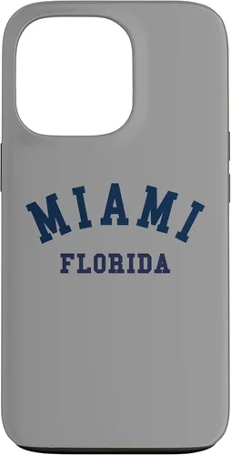 Vista 10 de Miami Florida USA State FL Varsity Style - Carcasa deportiva para iPhone 16