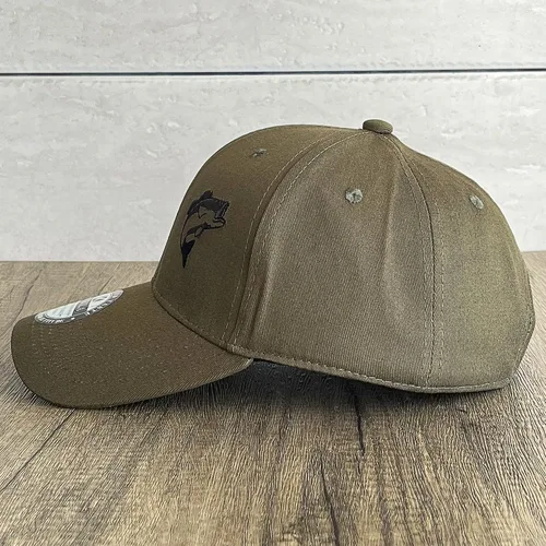 Vista 10 de Sombreros de pez lubino para hombres y mujeres, regalos de pesca con mosca, gorra de béisbol para papá