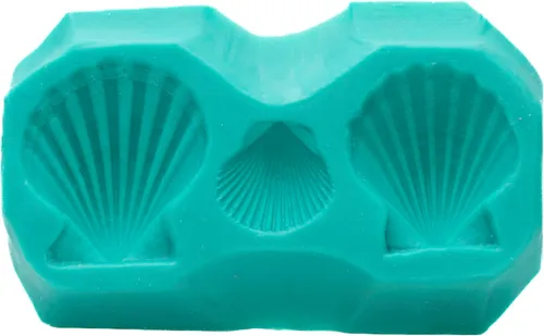 Vista 5 de Molde de silicona Seashell Fondant seguro para alimentos, caramelo de chocolate, resina, molde de arcilla polimérica, jabón