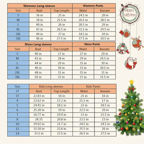 Vista 7 de LVXGRAN Pijamas de Navidad para la familia 2023, trajes familiares a juego de Navidad de manga larga pijamas familiares a juego