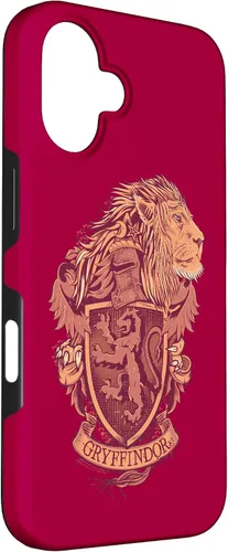 Vista 3 de Funda con escudo de león Gryffindor para iPhone 16 Harry Potter