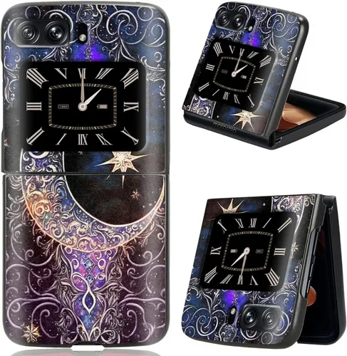 Vista 36 de Rossy Funda para Motorola Razr Plus 2023 para Moto Razr+ 2023 con patrón de niña africana para mujeres y hombres, ultra delgada, ligera