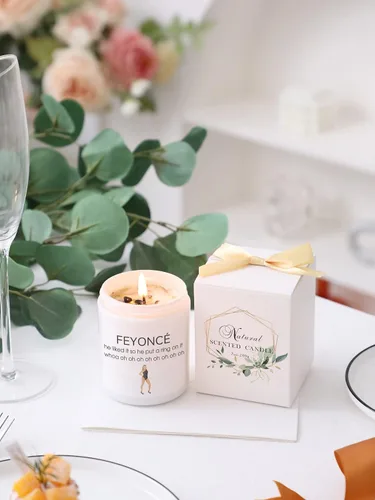 Vista 2 de Divertido regalo de vela de boda – Feyonce Candles – Regalos de compromiso y despedida de soltera para ella – despedida de soltera, novia futura