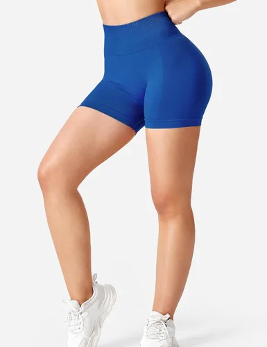 Vista 2 de YEOREO Amplify Workout Shorts for Women 3.6" Gym High Waisted Scrunch Butt Seamless Biker Shorts