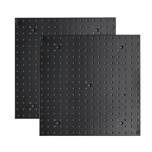 Vista 7 de Pegboard Smith Paneles de Tablero Perforado Organizador de Pared de 16x16 pulgadas, Tablero Perforado de Metal Gris para Almacenamiento
