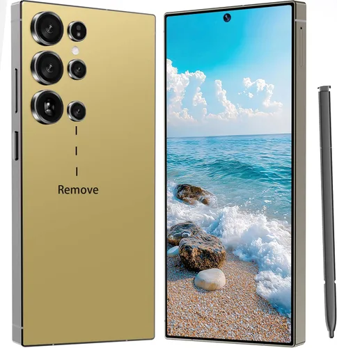 Vista 4 de Teléfono I24 Ultra desbloqueado, bolígrafo integrado, batería de teléfono inteligente de 6800 mAh, pantalla HD de 6.8 pulgadas, 8+256 GB con tarjeta