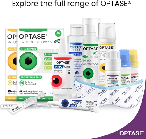 Vista 8 de OPTASE Gotas para ojos secos intensas - Gotas para ojos sin conservantes - Botella multidosis - Paso 3 Hidratar - 0.33 fl oz, 300 dosis