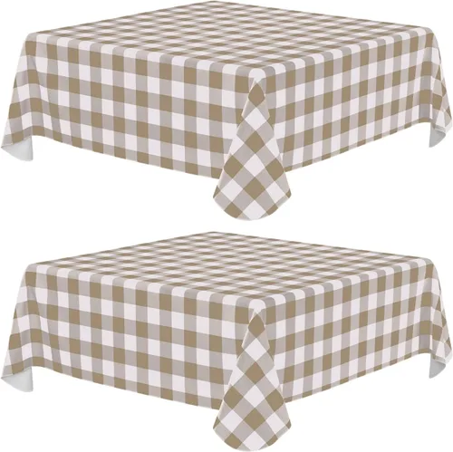 Vista 76 de Misaya - Mantel cuadrado de vinilo impermeable, mantel con respaldo de Aguamarina y blanco