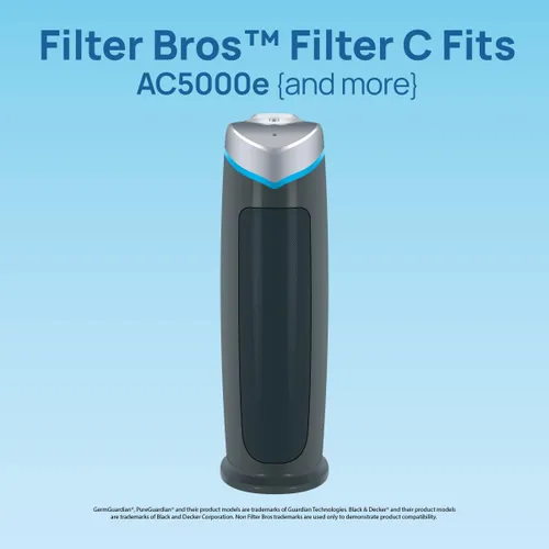 Vista 3 de Filter Bros - Filtro de carbono C 4 unidades de repuesto para GermGuardian FLT28CB4 AC5250PT