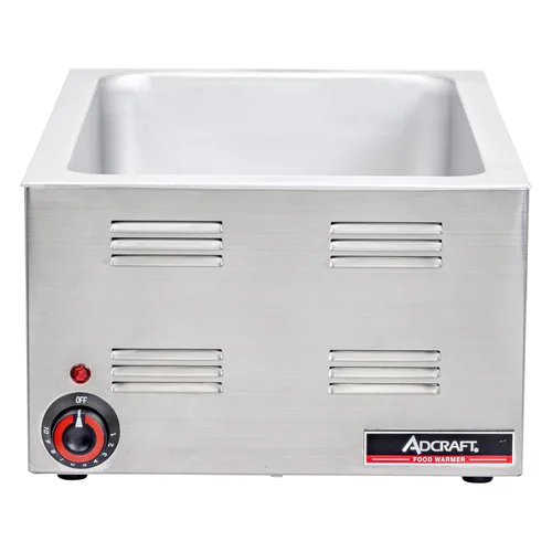 Vista 2 de Adcraft Calentador de alimentos de tamaño completo, 1200 W, en acero inoxidable (FW-1200W)