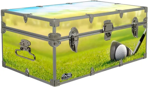 Vista 7 de C&N Footlockers Baúl de diseñador – Baúl de almacenamiento con temática deportiva – Disponible en 15 temas diferentes – 32 x 18 x 13.5 pulgadas