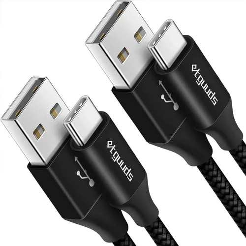 Vista 19 de etguuds Cable USB A a USB C de 4 pies, paquete de 2, cable de carga rápida 3A tipo C para iPhone 17 16 15 Pro Max 16e 17 Air, Samsung Galaxy S25 S24