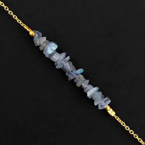 Vista 4 de Gemstone Chips Bracelet Gold