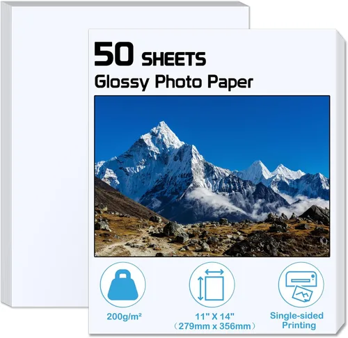 Vista 10 de ZBEIVAN Papel fotográfico de 3.5 x 5, papeles fotográficos brillantes, 50 hojas, papel fotográfico de impresora de inyección de tinta de 3.5 x 5
