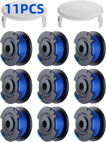 Vista 9 de Weed Wacker - Cuerda de repuesto compatible con Ryobi One+ AC14RL3A, línea de repuesto de 0.065 pulgadas para recortadora de cuerdas Ryobi, cuerda