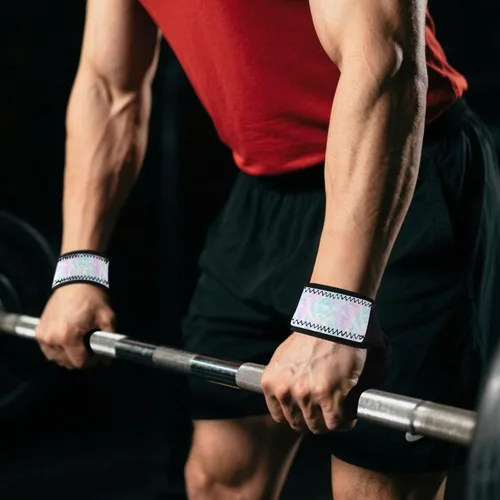 Vista 7 de Gradient Lifting Straps 26" Anti Slip Wrist Wraps Gym for Workout, Gym, Powerlifting, Bodybuilding