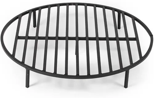 Vista 10 de TITAN GREAT OUTDOORS Rejilla redonda para fogatas de ceniza y brasa, resistente, de acero de 1/2 pulgada, elevada, para leña, para chimeneas