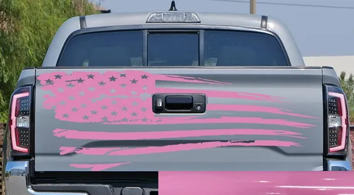 Vista 22 de Adhesivo adhesivo para puerta trasera o ventana de la puerta trasera de Estados Unidos para puerta trasera o camioneta, se adapta a Toyota Tacoma