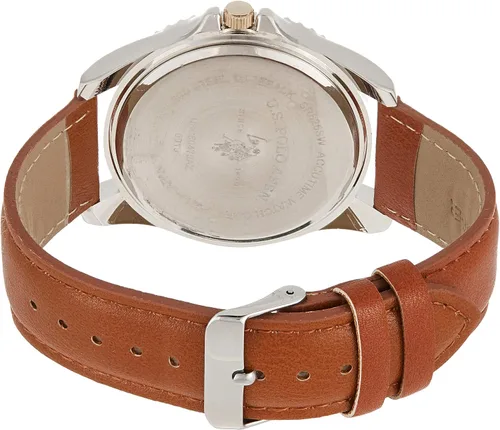 Vista 2 de U.S. Polo Assn. Reloj analógico de cuarzo marrón USC50479 para hombre, Marrón, Classic