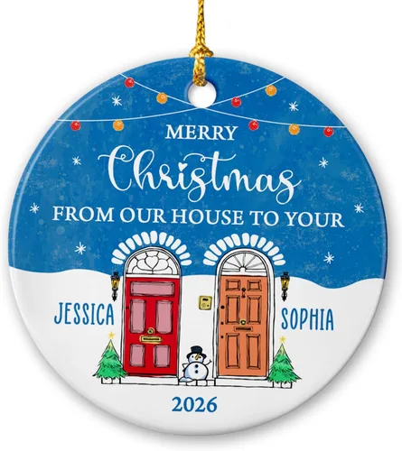 Vista 13 de Adorno personalizado de aniversario de boda para Mr & Mrs Married, 45 aniversario Grow Old Along with Me The Best is Yet to Be Ornament, adornos