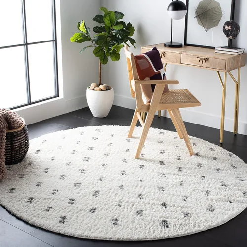 Vista 8 de SAFAVIEH Berber Shag Collection - Alfombra para pasillo, 2 pies 2 pulgadas x 9 pies, diseño de puntos, no desprende pelusa y de fácil cuidado, 1.2