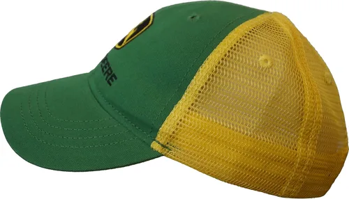 Vista 2 de John Deere Gorra de camionero de marca registrada para niños, Verde