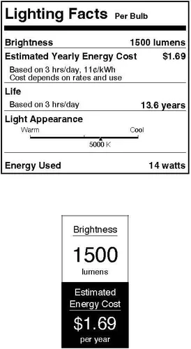 Vista 6 de Westinghouse 5229100 - Bombilla LED de luz diurna A19 de 14 vatios (equivalente a 100 vatios), base media