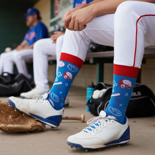 Vista 7 de Regalos de béisbol, regalos de jugador de béisbol para hombres y mujeres, calcetines de agradecimiento para Halloween, Navidad, cumpleaños, San